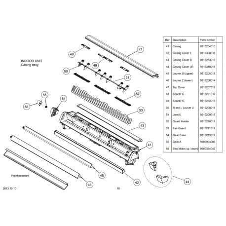 FUJITSU K9316206014 aka 9316206014 LOUVER Z AGU HVAB