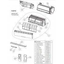 FUJITSU 9312368020 LOUVER U ASSY RAC- HVAB