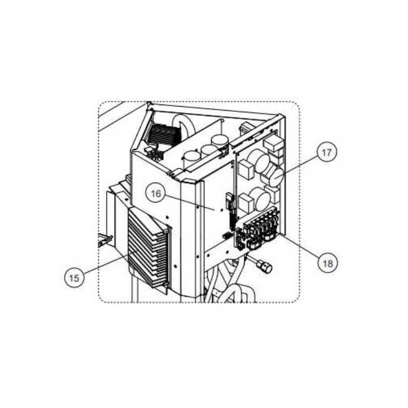 FUJITSU K9708511894 aka 9708511894 CONTROL PCB 24RGLX HY