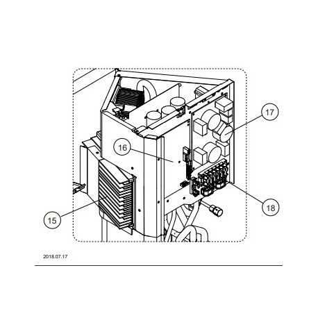 FUJITSU 9711685018 CONTROL PCB 30RGLX HY