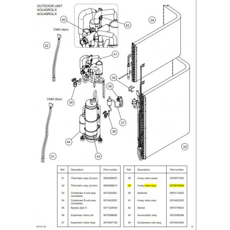 FUJITSU 9708511832 CONTROL PCB 30RGLX HY