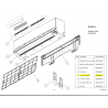 FUJITSU 9386958004 LOUVER U (UPPER)
