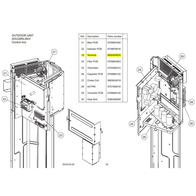 FUJITSU 9900428020 TERMINAL AOHFI