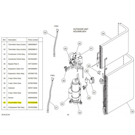 FUJITSU 9375250096 ACCUMULATOR ASSY RLXEH