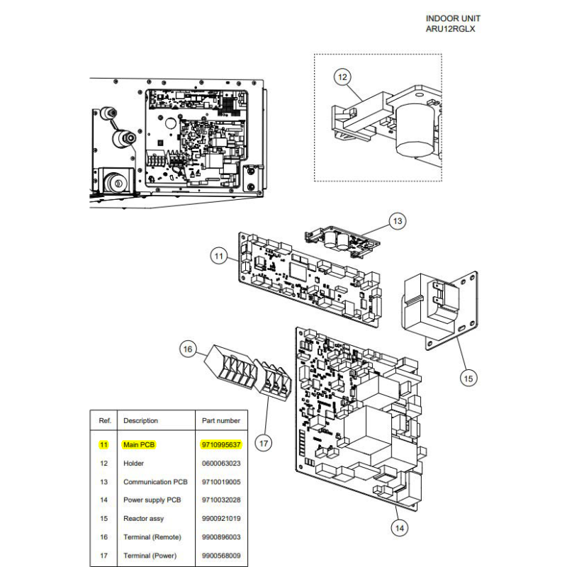 FUJITSU K9710995637aka 9710995637 CONTROLLER PCB HY