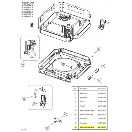 FUJITSU K9381794003 aka 9381794003 FLOAT SWITCH SA HY