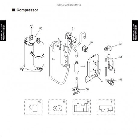 FUJITSU K9384354006 aka 9384354006 COMPRESSOR ASSY HY