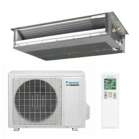 Daikin 9,000 btu 15.1 SEER Heat Pump & Air Conditioner Slim Duct Built-in Concealed Ceiling FDXS09LVJU / RXS09LVJU