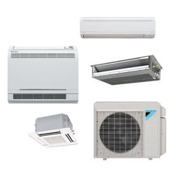 Daikin 18,000 btu 18.9 SEER Dual Zone Heat Pump & Air Conditioner Ductless Split MXS Series Condenser