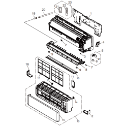 FUJITSU K9387479003 aka 9387479003 LOUVER UP/DOWN HY