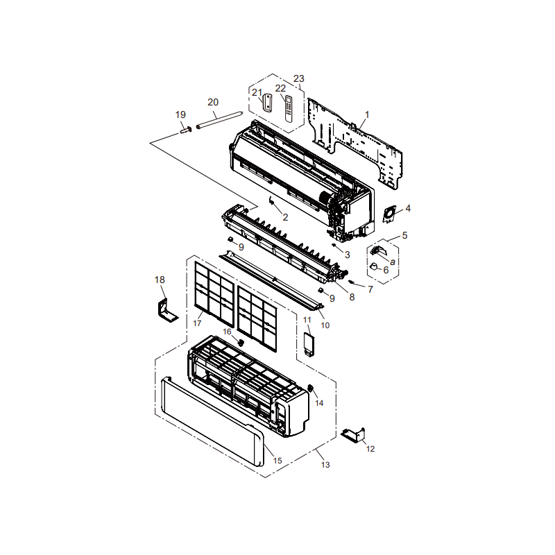FUJITSU K9387756227 aka 9387756227 INTAKE GRILLE HY