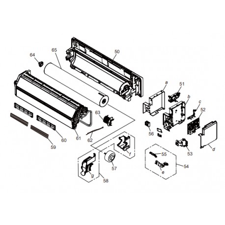 FUJITSU K9387593396 aka 9387593396 EVAPORATOR TA HY ASUH12