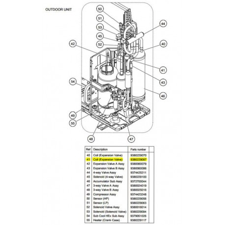 FUJITSU K9380229087 aka 9380229087 Coil (Expansion Valve)