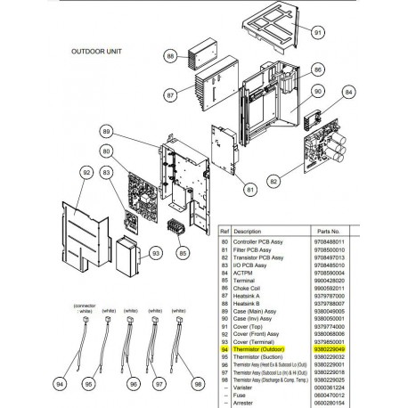 FUJITSU K9380229049 aka 9380229049 Thermistor (Outdoor)