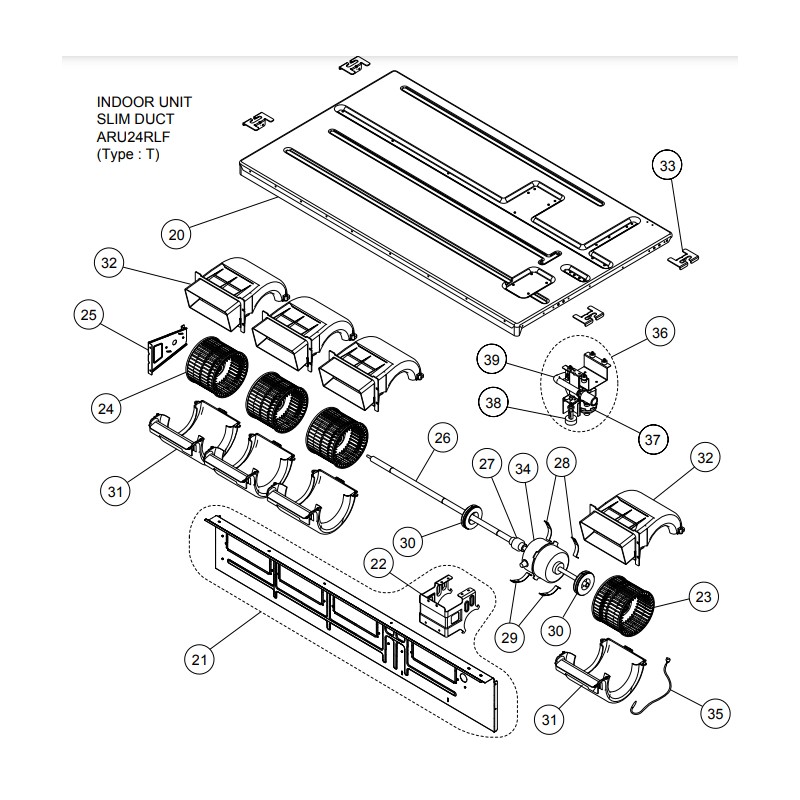 FUJITSU K9900472047 aka 9900472047 PUMP DRAIN SA ARHFI Air