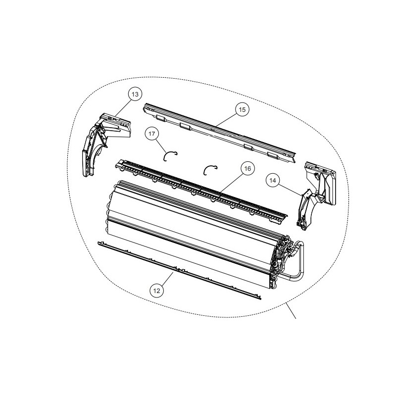 FUJITSU K9314994012 aka 9314994012 HOLDER RIGHT EVAP. RL HY