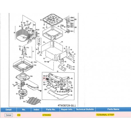 DAIKIN 079448J TERMINAL STRIP