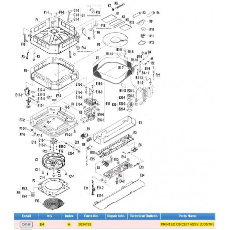 DAIKIN 2034193 Printed Circuit Board, Control