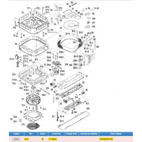 DAIKIN 1715026 THERMISTOR