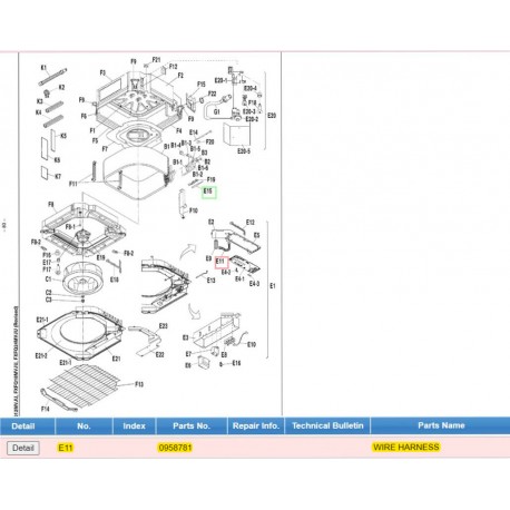 DAIKIN 0958781 WIRE HARNESS