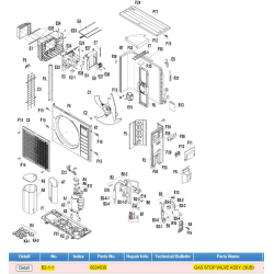 DAIKIN 6024939 GAS STOP VALVE ASSY. (SUB)