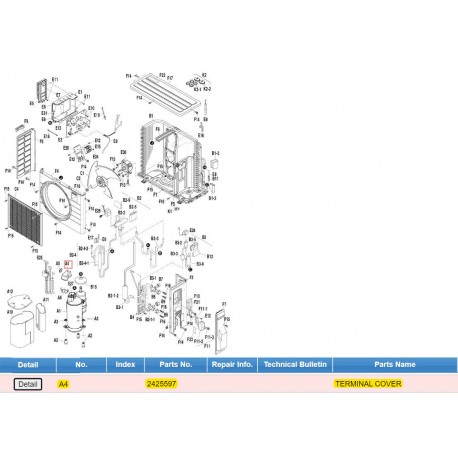 DAIKIN 2425597 TERMINAL COVER