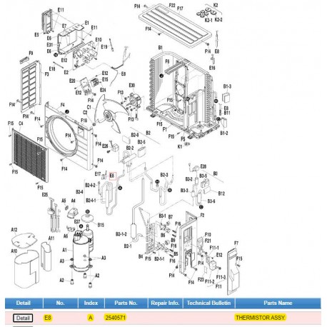 DAIKIN 2540630 PRINTED CIRCUIT BOARD ASSY.