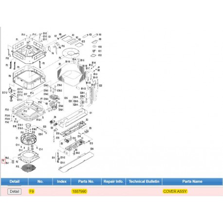 DAIKIN 1887990 COVER ASSY.