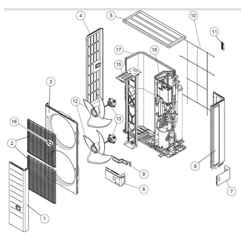 FUJITSU K9379416016 aka 9379416016 TOP PANEL SA HVAB DW