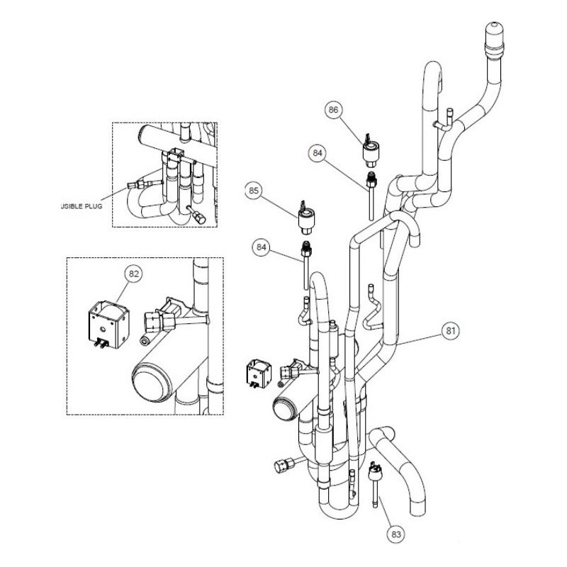 FUJITSU K9970178009 aka 9970178009 SENSOR HIGH PRESSURE VII