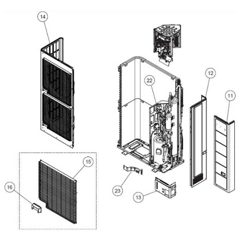 FUJITSU K9380570103 aka 9380570103 CABINET RIGHT SA VAB