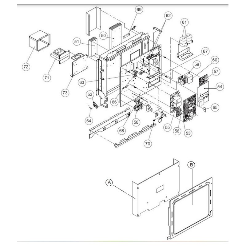 FUJITSU K9709077092 aka 9709077092 IPM PCB VAB (-15)