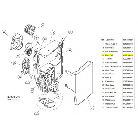 FUJITSU K9708713229 aka 9708713229 Main PCB