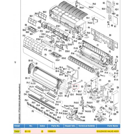 DAIKIN 1699814 SOLENOID VALVE ASSY.