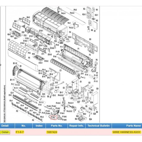 DAIKIN 1687424 WIRE HARNESS ASSY.