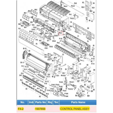 DAIKIN 1907856 CONTROL PANEL ASSY