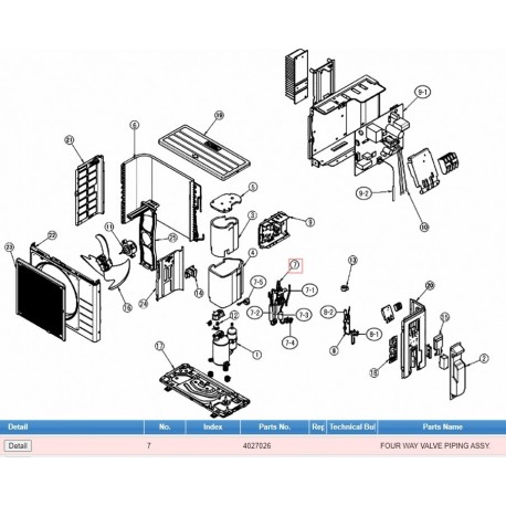DAIKIN 4027026 Four Way Valve Piping Assy