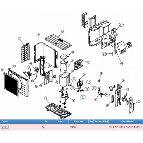 DAIKIN 4027034 WIRE HARNESS (COMPRESSOR)
