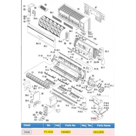 DAIKIN 1396603 CONTROL PANEL ASSY.