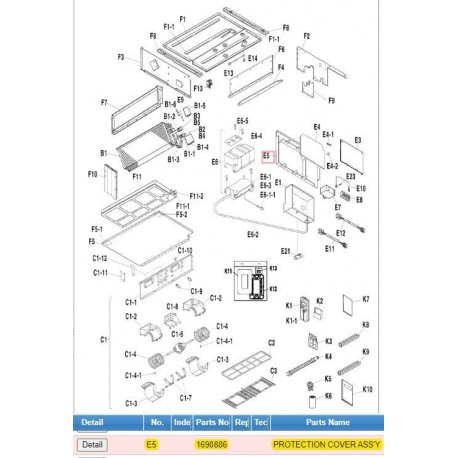 DAIKIN 1690886 PROTECTION COVER ASS'Y