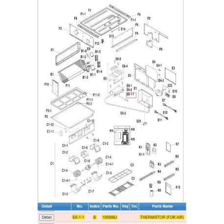 DAIKIN 105998J THERMISTOR (FOR AIR)