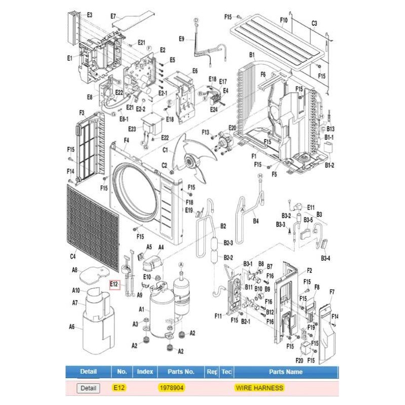 DAIKIN 1978904 WIRE HARNESS