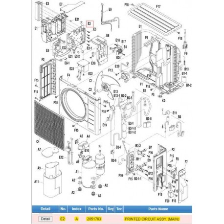 DAIKIN 2051763 PRINTED CIRCUIT ASSY.