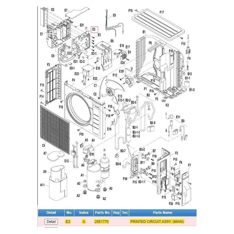 DAIKIN 2051770 PRINTED CIRCUIT ASSY.