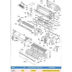 DAIKIN 1131503 WIRE HARNESS (FAN MOTOR)