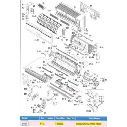 DAIKIN 142330J HORIZONTAL VANE ASSY. Y