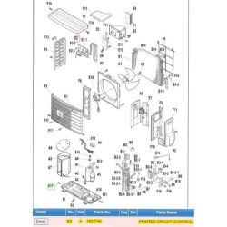 DAIKIN 1572748 PRINTED CIRCUIT(CONTROL)