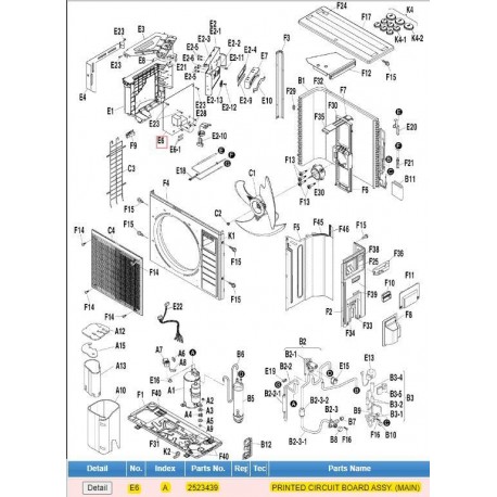 DAIKIN 2523439 PRINTED CIRCUIT BOARD ASSY. (MAIN)