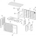 FUJITSU K9313806026 aka 9313806026 PANEL FRONT RAC-RR2 DW