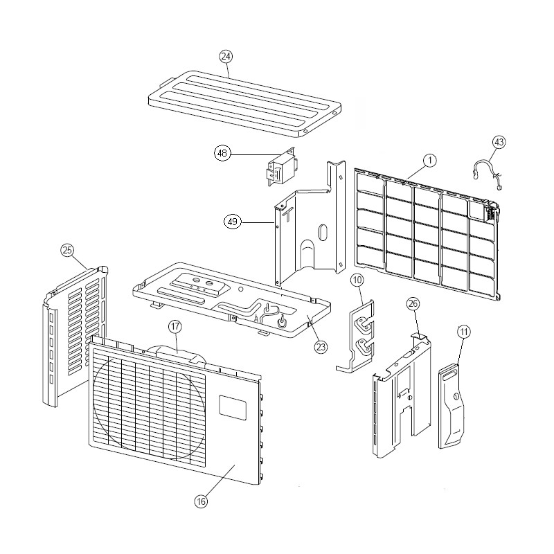 FUJITSU K9313988081 aka 9313988081 PANEL TOP 9/12 DW